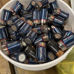 Bin Of D Batteries 