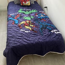 Marvel Twin Quilt And Pillow From Pottery Barn 