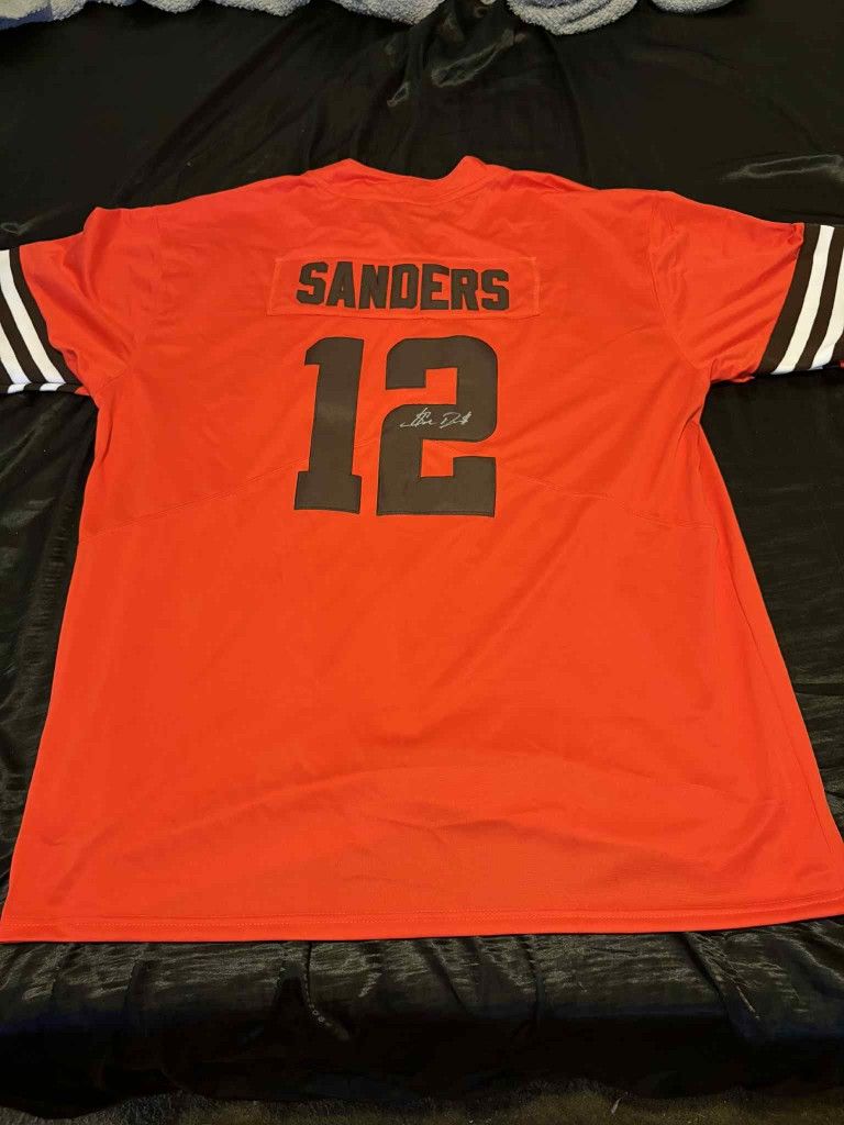 Shedeur Sanders Signed Autograph Cleveland Browns NFL Jersey Auto