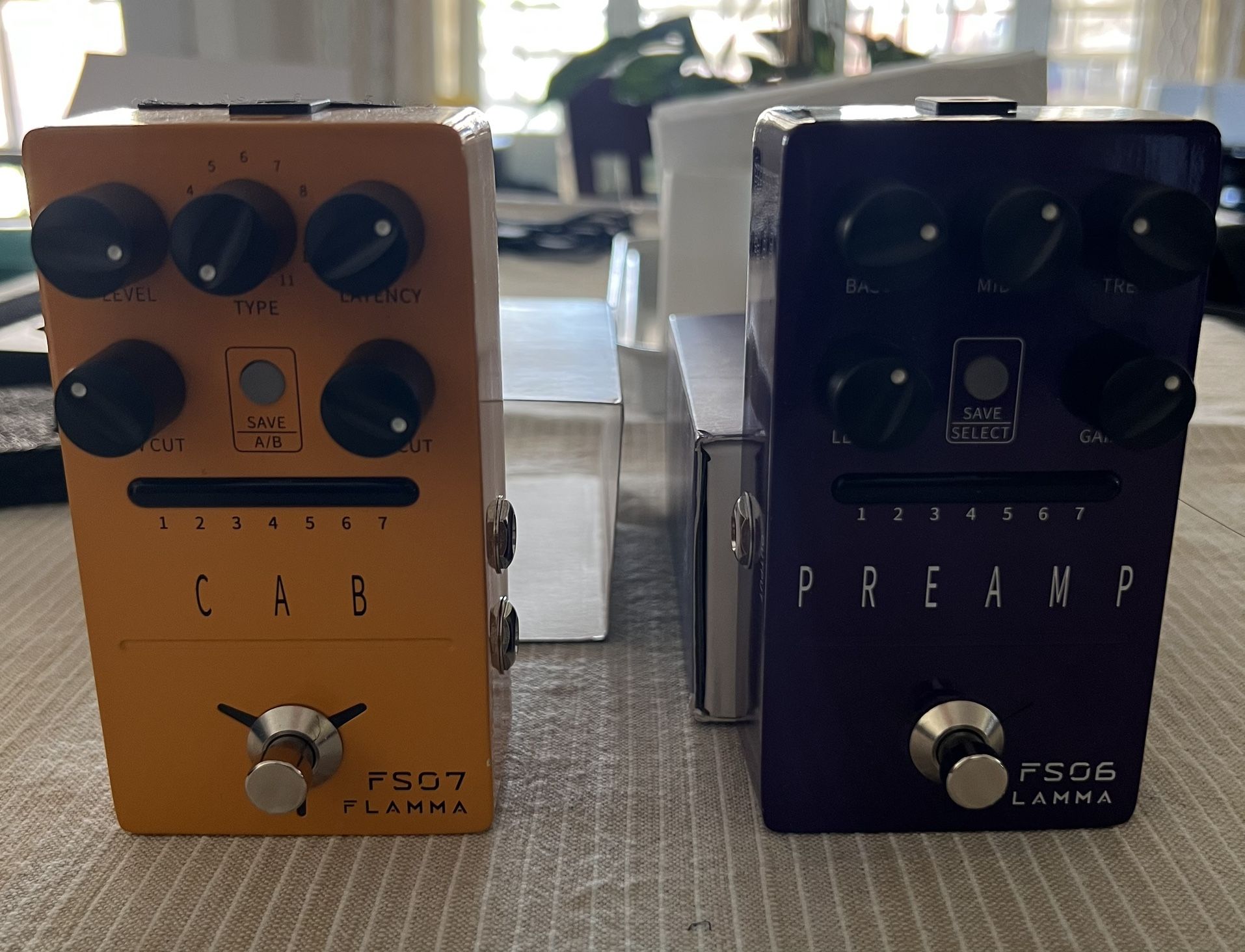 Flamma FS06 & FS 07 Cab simulator and Pre-Amp Guitar Pedals