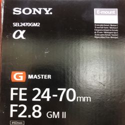 Sony FE 24-70mm  F/2.8  GM II Lens Brand New