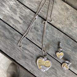 Gorham- Sterling Necklace & Earrings 