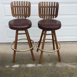 Pair Of Vintage Bar Stool