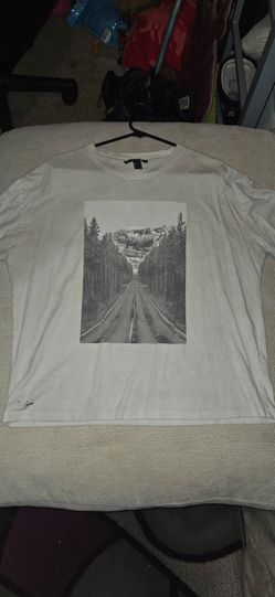 H&M White Graphic T-Shirt