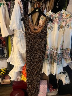 MAJORELLE leopard print dress size M