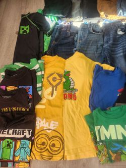 Lot of boy clothes  shirts size 8, Pants size 8
