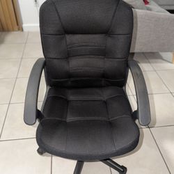 Office Chair Black Adjustable Ergonomic Swivel Desk Task Chair