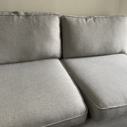 Grey west end 2 seat sectional 