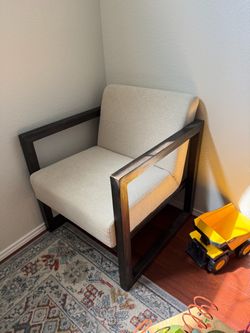 Modern Accent Chair with Wood Frame