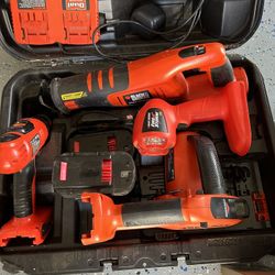 Black & Decker Firestorm 24V Cordless NiMH 5-Tool Set w/ 1 Battery & Charger!