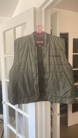 Diesel Vintage Men's Green Full Zip Vest Size M Polyamide