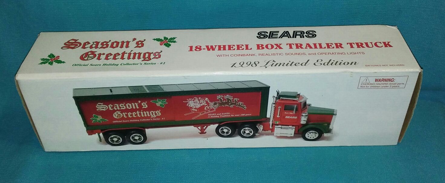 1998 SEARS LIMITED EDITION 18 WHEELER BOX TRAILER TRUCK