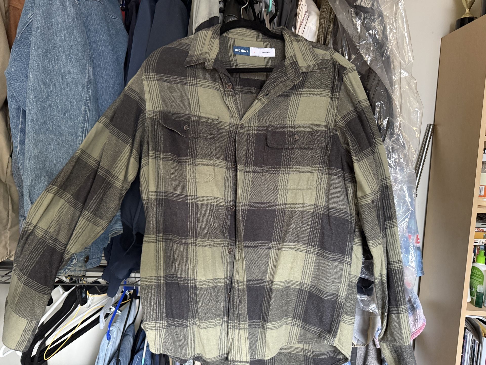 Green Plaid Flannel