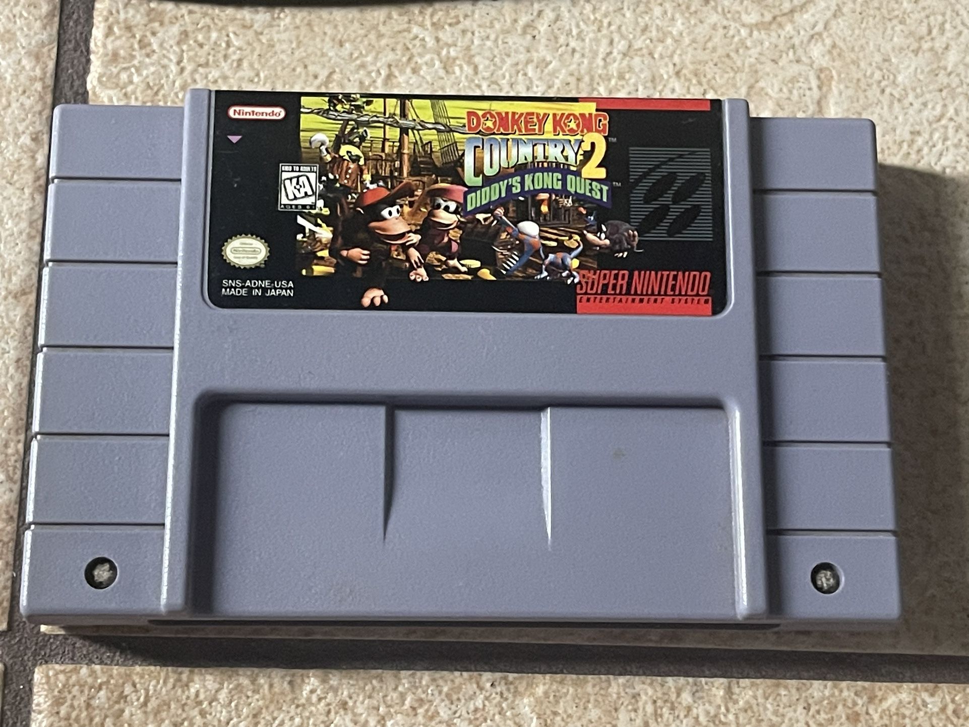 Donkey Kong Country 2 (Super Nintendo) Original Retro Classic Game 