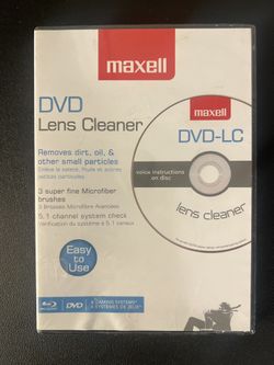 Maxell – 190059, DVD Lens Cleaner with Microfiber Brush System - New Sealed