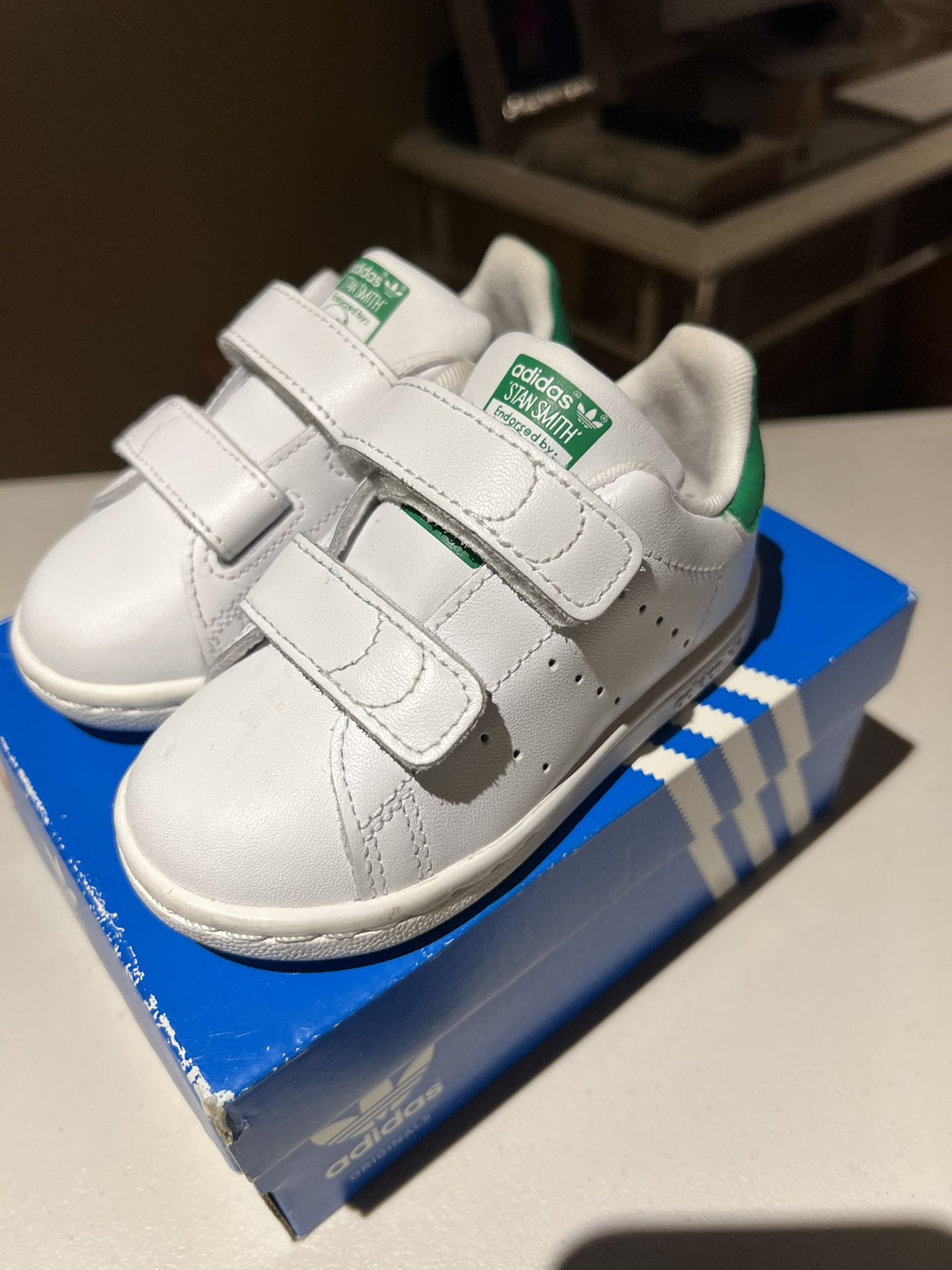 Adidas BZ0520 Infant Toddler Stan Smith CF I Baby Shoes White/Green Kids New with Box Size: US 5.5K for Sale Rockville Centre, NY -