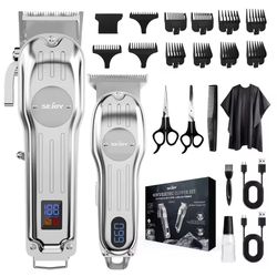 Professional Combo Kits Hair Clipper Electric Hair Trimmer Set For Men Rechargeable/Cordless 