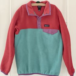 Patagonia Kids Light Weight Synchilla Snap-T Pullover Size M