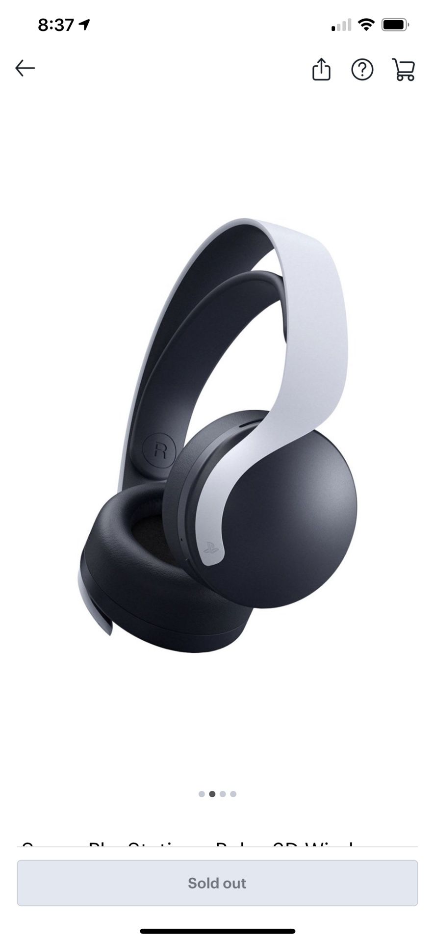 Sony Pulse 3D Headphones “NEW SEALED”
