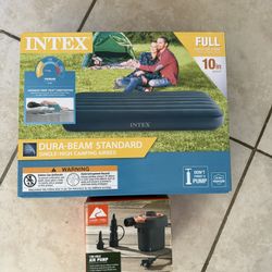 Intex Air Mattress Full + Pump 