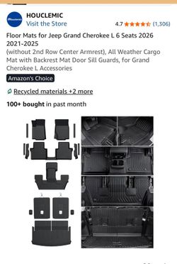 Jeep Grand Cherokee L Floor Mats 2021-2026 $95