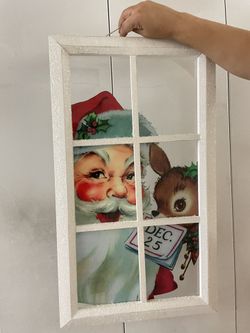 Santa Window Frame (5 Bucks)