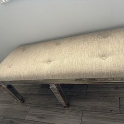 Mirrored Bench & Mirror