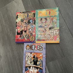 One Piece (Eiichiro Oda) Volume 4, 9, & 64