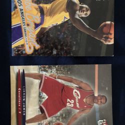 Lebron and Kobe rookie cards