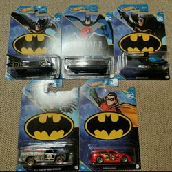 Hotwheels DC Comics Batman Vehicle Bundle 