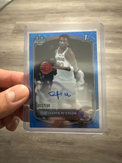 Darryn Peterson 93/150 autograph