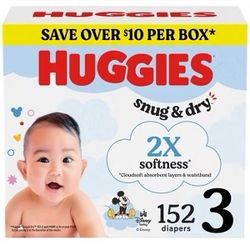 Huggies Snug & Dry Diapers Size 4 – 136 Count