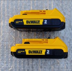 DeWalt batteries 20 volt 2.0ah..brand New...$50...firm on price.. pickup only...