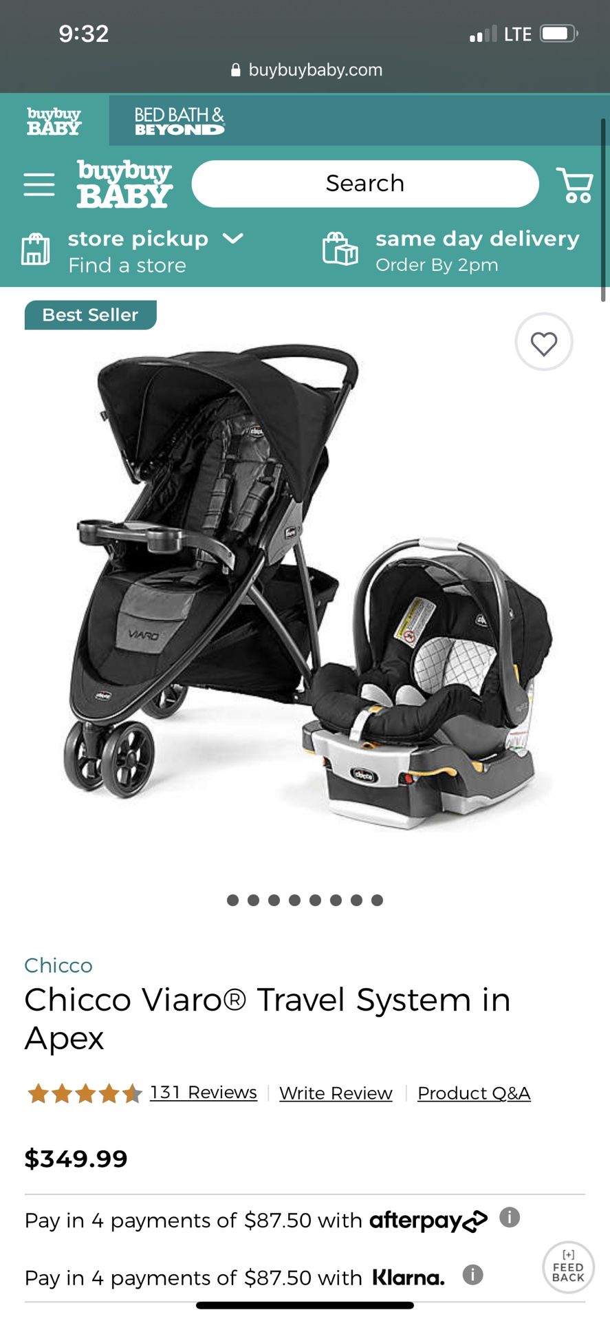 Brand new Chicco Viaro Travel System in Apex Infant baby kids