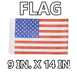 9” X 14” American Flag Pole Sleeve Sleeved Motorcycle Or Ground 