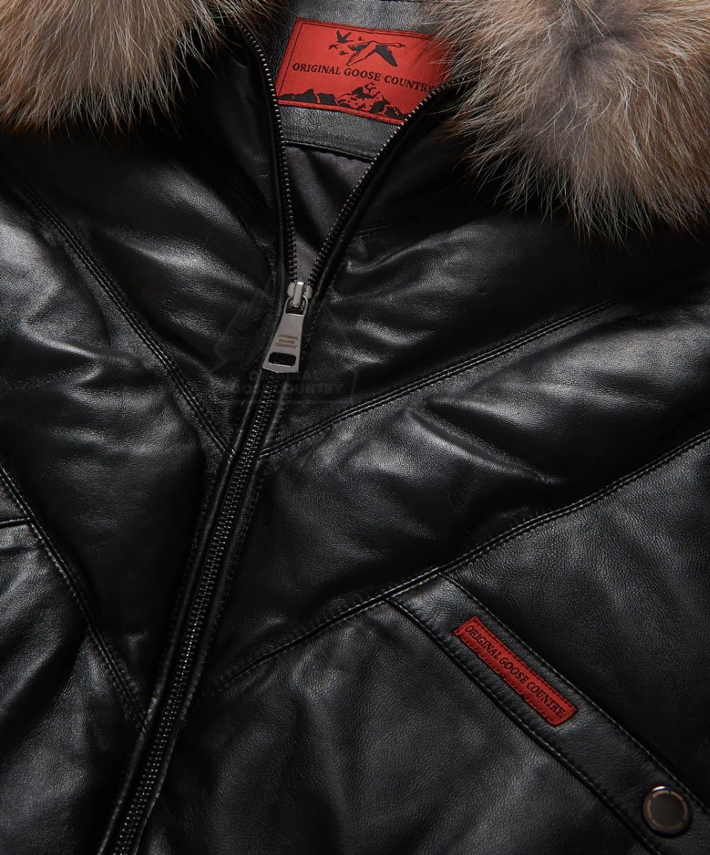 GOOSE COUNTRY FOX FUR BOMBER