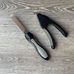 Dog Nail Filer And Clippers. 
