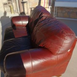 Loveseat  Italian Leather 