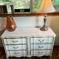 French Provincial Dresser And Tall Boy