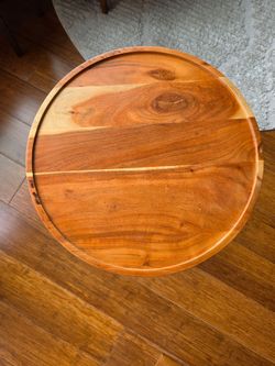 Sold wood end table