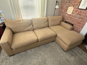 Tan Pottery Barn Couch