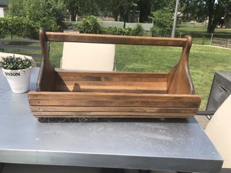 Huge Vintage Wooden Basket 