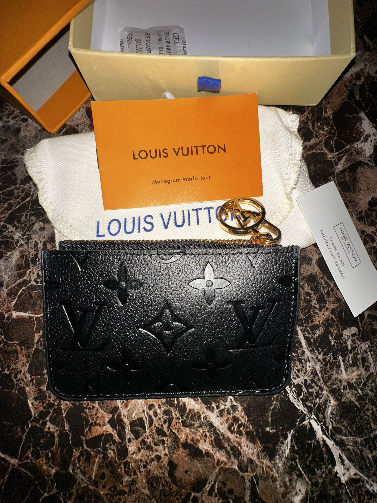 LV Romy Card Holder (black)