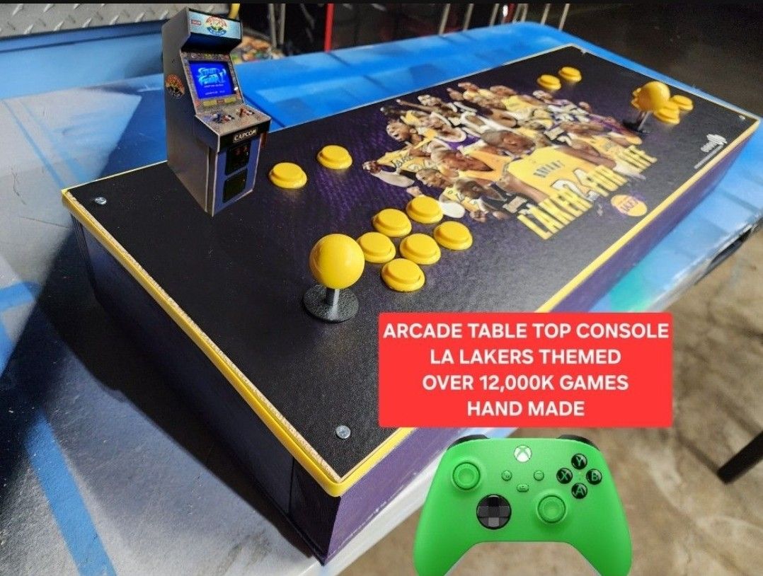 Kobe Bryant LA Lakers Themed Acade Table Top Console NOT Pandoras Box