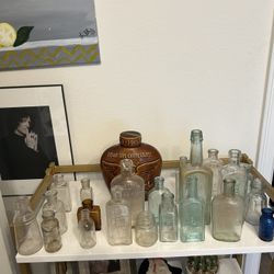 Vintage Glass Bottles 