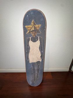 Experimental Graphic Skateboard Deck – Star Head Figure