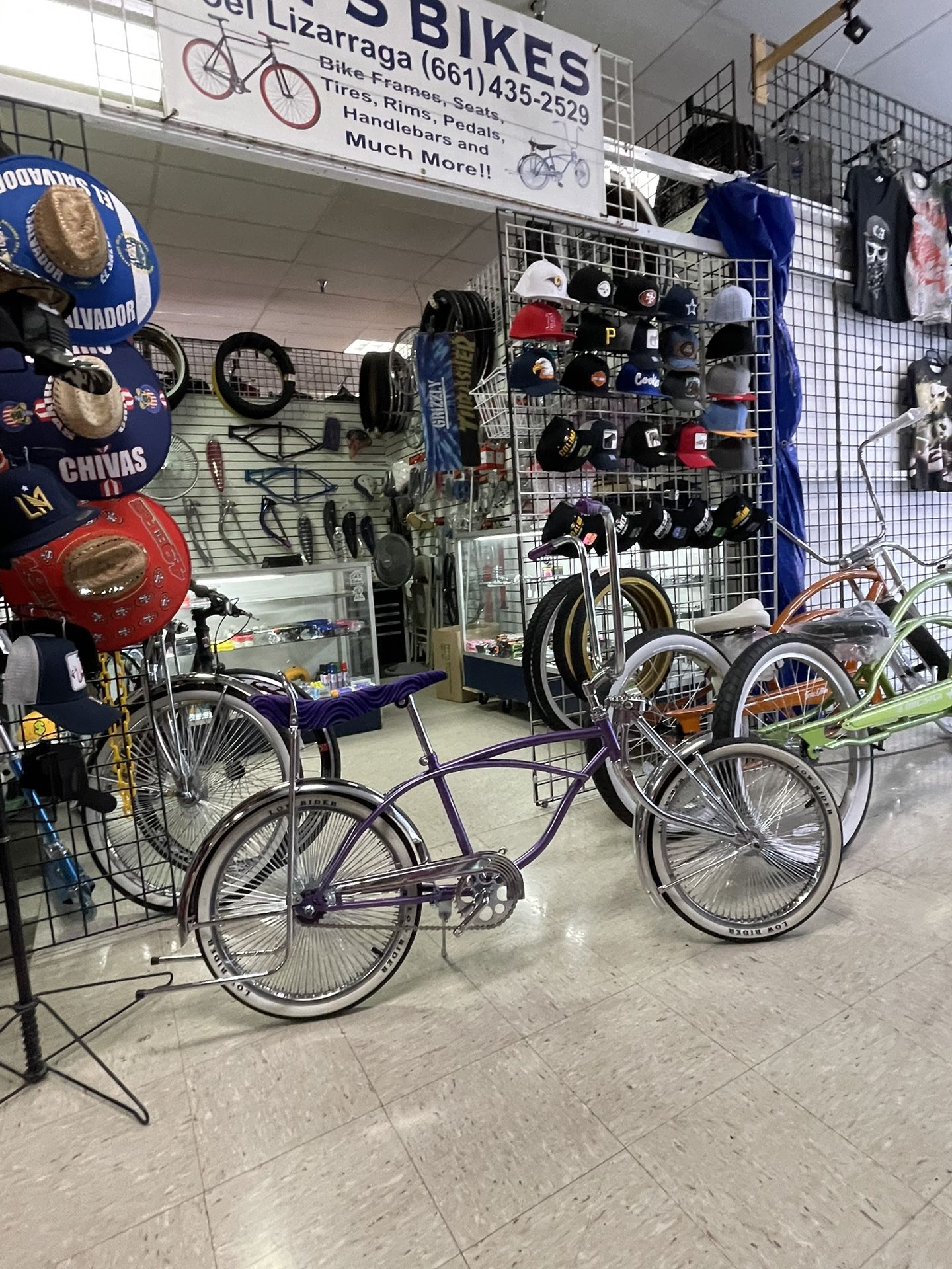 Purple 20” Lowrider Bike.