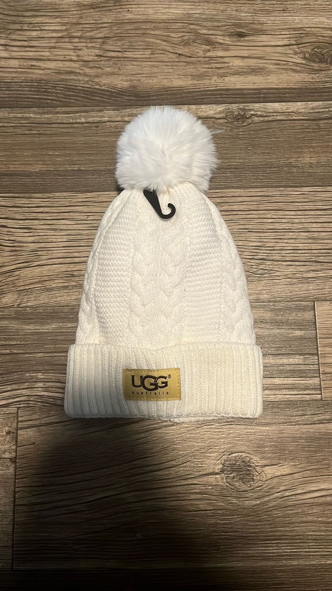 White Ugg Beanie