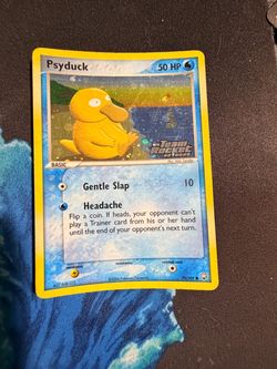 Psyduck Holo Pokémon Card EX Team Rocket Returns