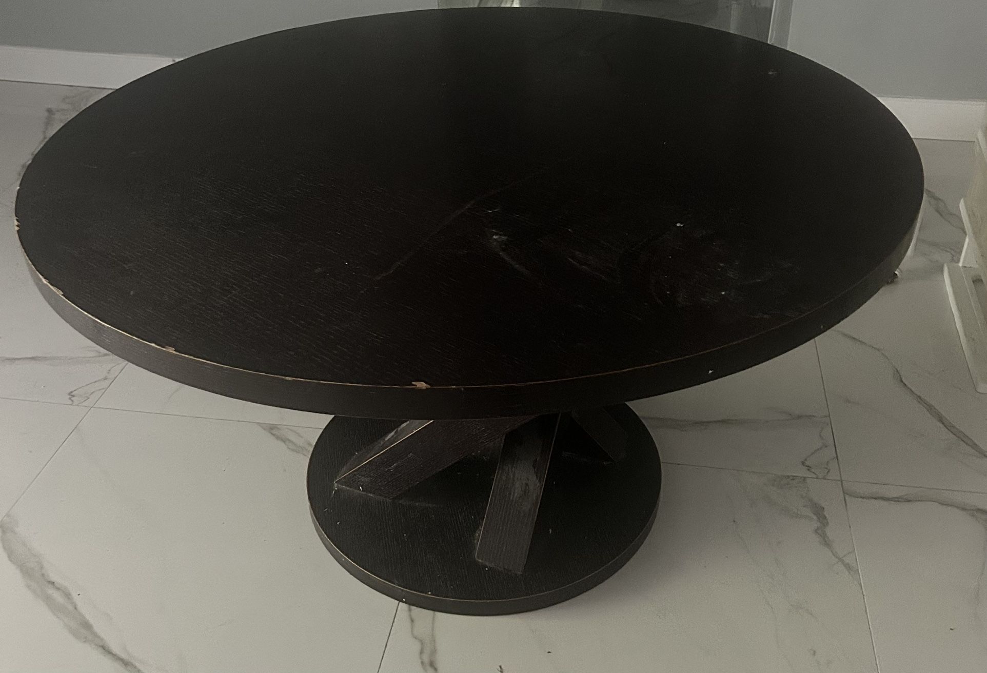 Wooden Table With 6 Chairs